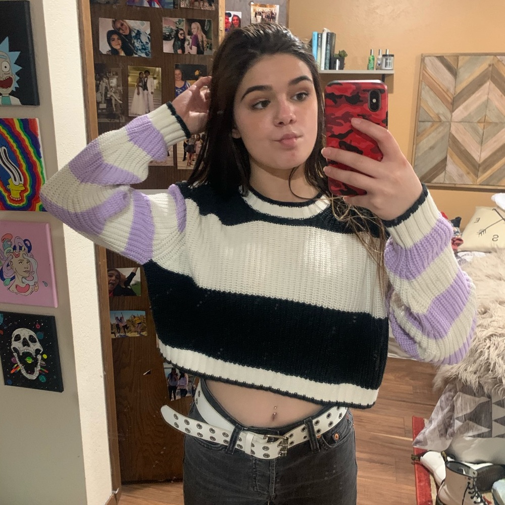 American eagle cropped sweater